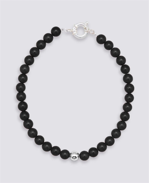 TRINE TUXEN ORBIT NECKLACE BLACK ONYX